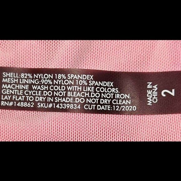 TORRID Pink Rainbow Bakini Top With Matching Black RETRO CHIC Short Set. 2X - Picture 11 of 16